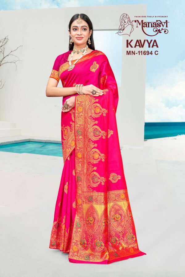 Kavya Cotton Blend Saree - Image 4