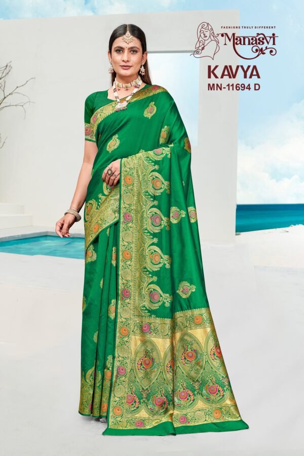 Kavya Cotton Blend Saree - Image 5