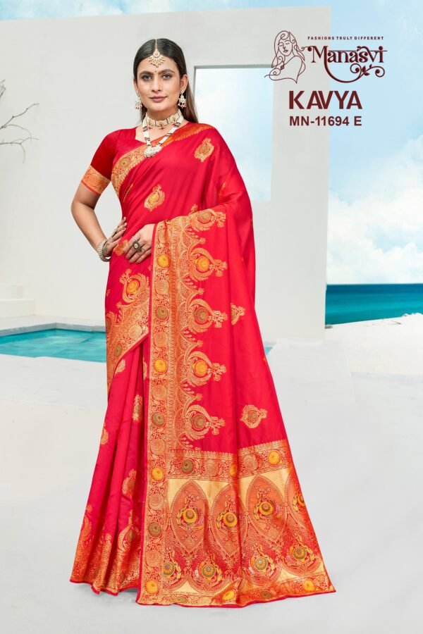 Kavya Cotton Blend Saree - Image 6