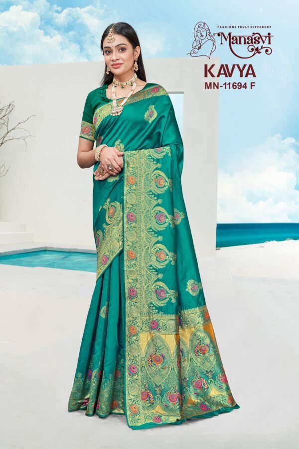 Kavya Cotton Blend Saree - Image 7