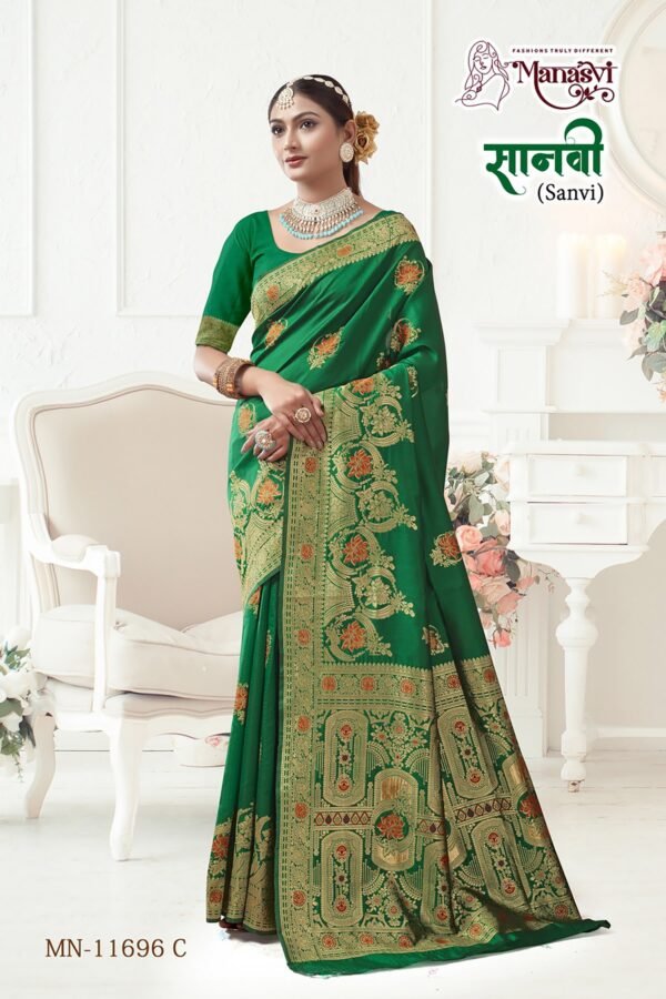 Sanvi Cotton Blend Saree - Image 4
