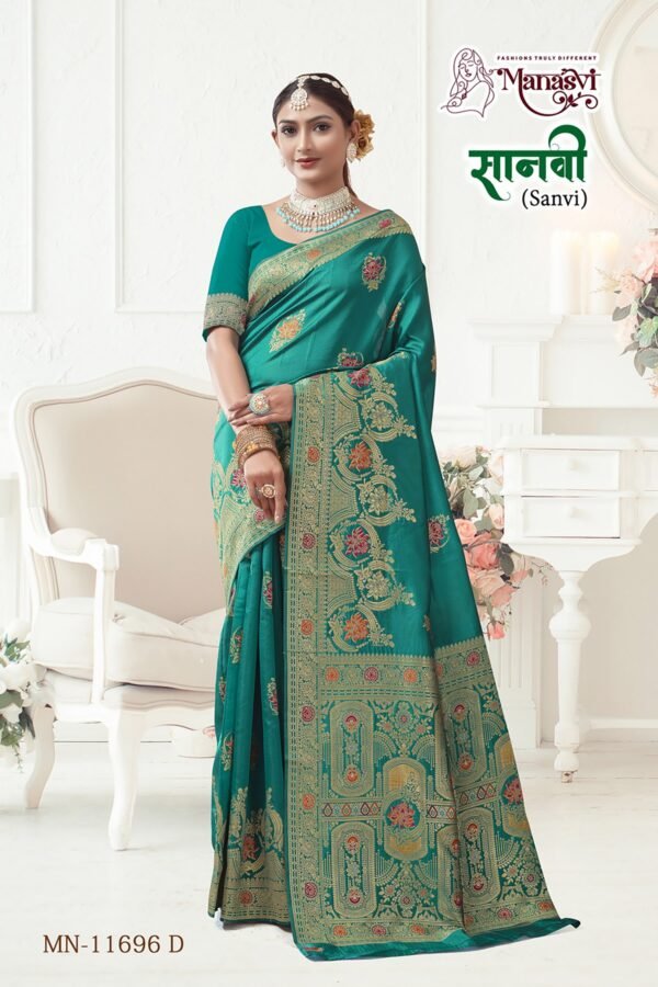 Sanvi Cotton Blend Saree - Image 5