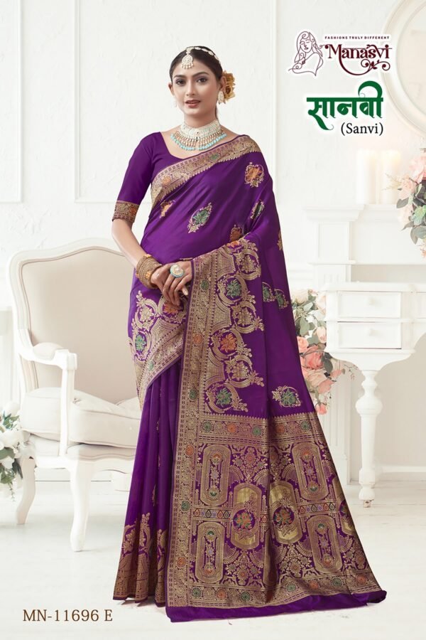 Sanvi Cotton Blend Saree - Image 6