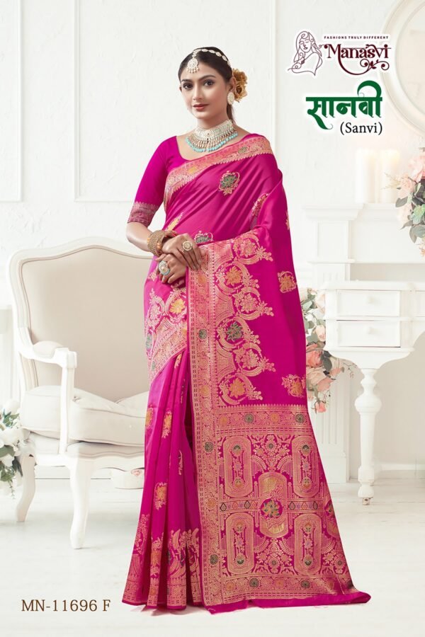 Sanvi Cotton Blend Saree - Image 7