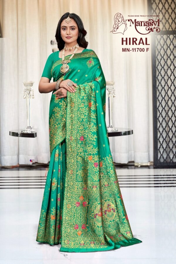 MN- Hiral Semi Silk Saree - Image 7