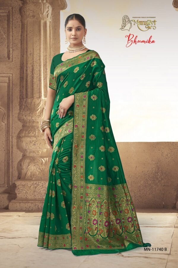 Mn Bhumika Semi Silk Saree - Image 3
