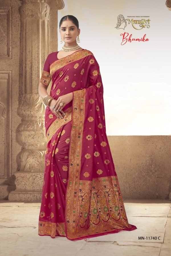 Mn Bhumika Semi Silk Saree - Image 4