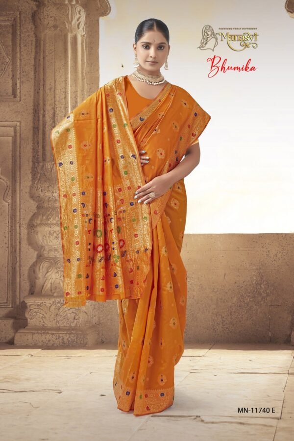 Mn Bhumika Semi Silk Saree - Image 6