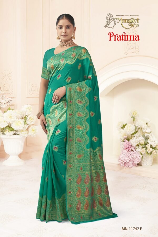Pratima Semi Silk Saree - Image 6