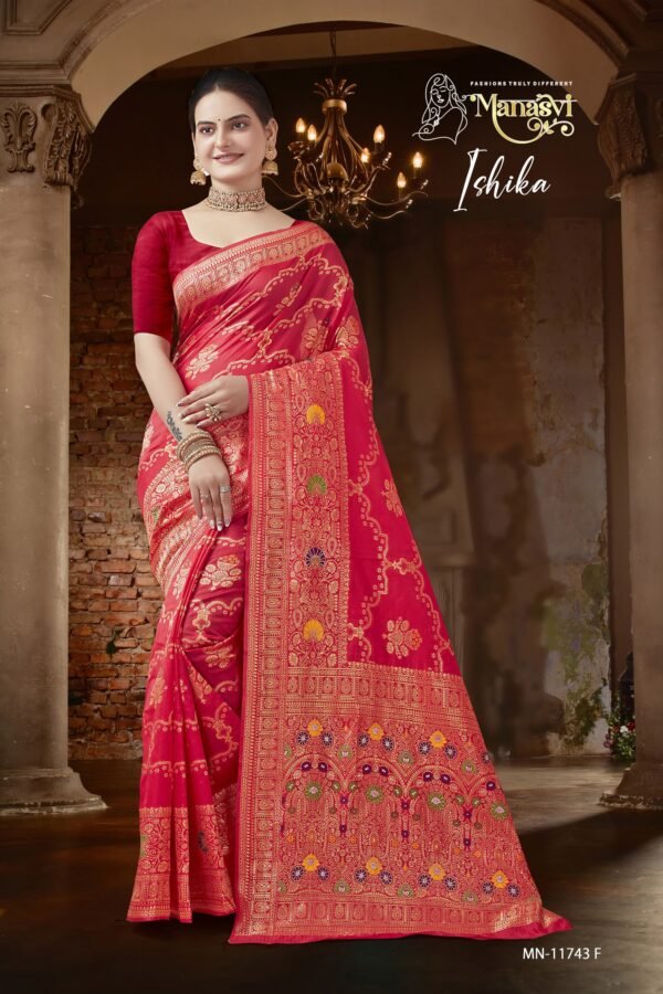MN-Ishika Semi Silk Saree - Image 7