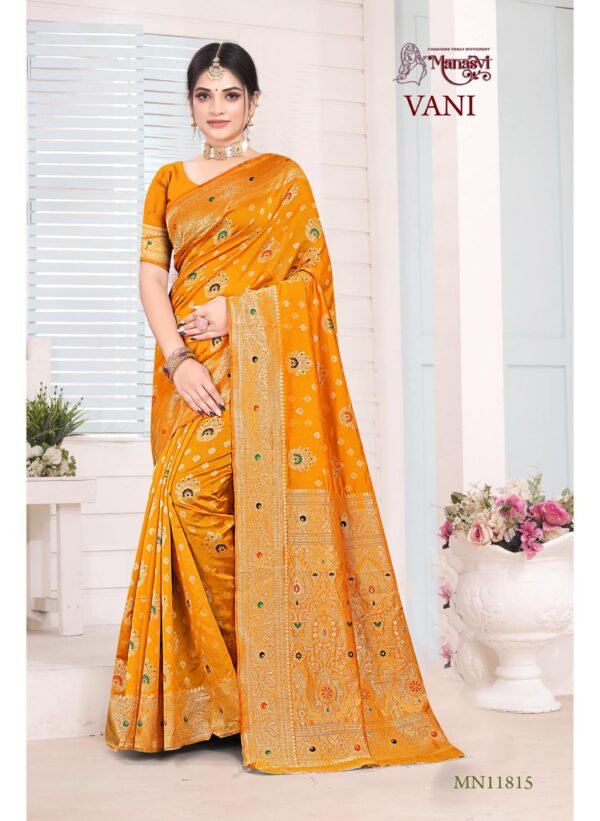 Mn- Vani Semi Silk Saree - Image 5