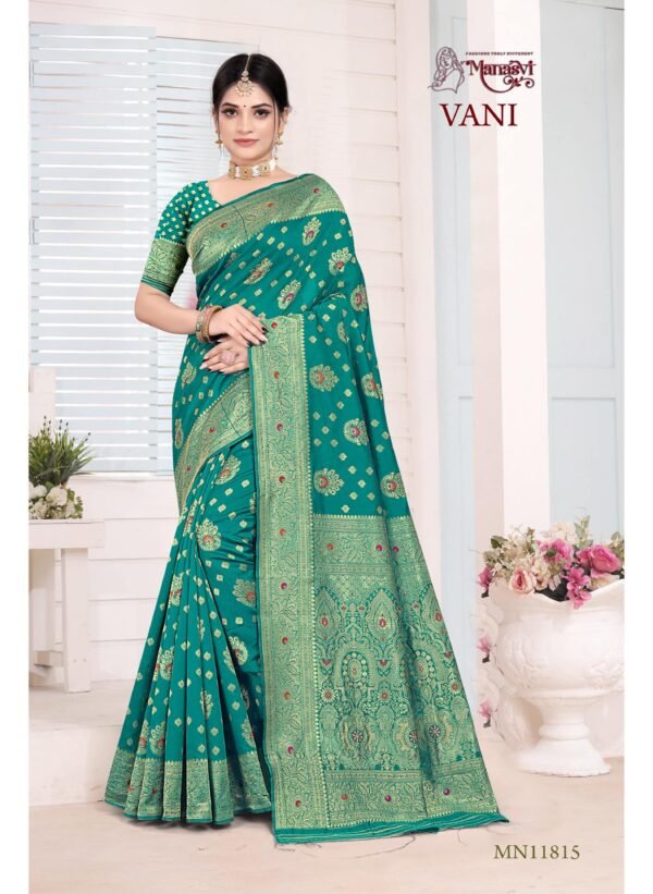 Mn- Vani Semi Silk Saree - Image 6