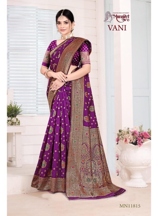 Mn- Vani Semi Silk Saree - Image 7