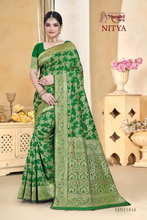 Nitya Semi Silk Saree - Image 7