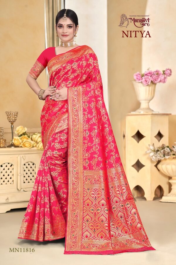 Nitya Semi Silk Saree - Image 6