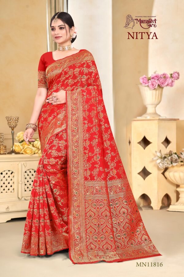 Nitya Semi Silk Saree - Image 4