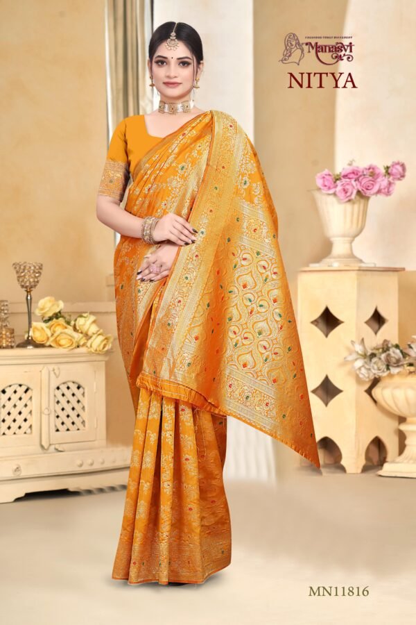 Nitya Semi Silk Saree - Image 3