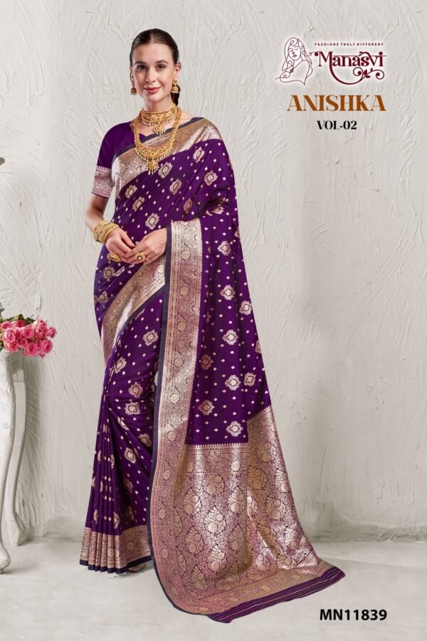 Banarasi Silk Saree Anishka Vol-2 - Image 7
