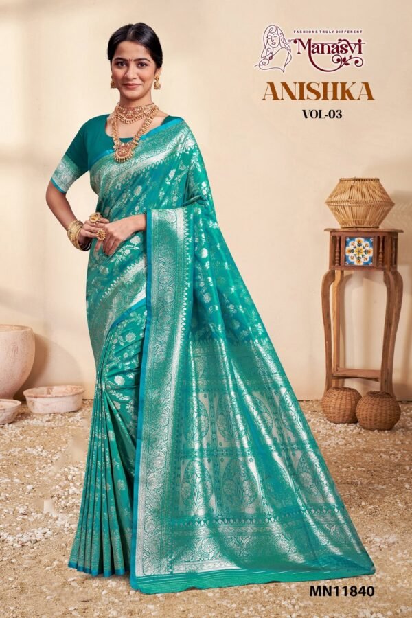 Banarasi Silk Saree Anishka Vol-3 - Image 3