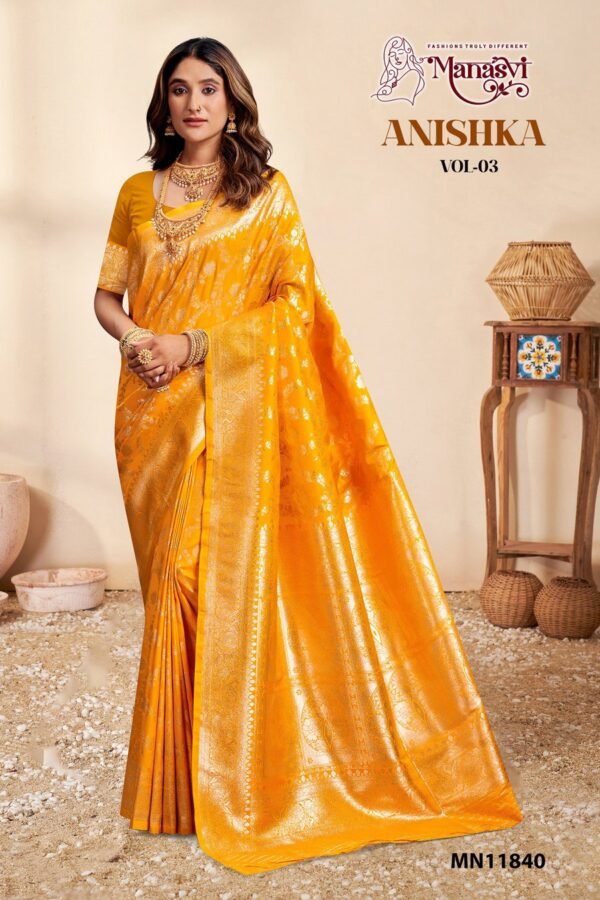 Banarasi Silk Saree Anishka Vol-3 - Image 4