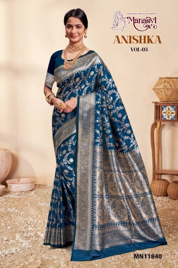 Banarasi Silk Saree Anishka Vol-3 - Image 6
