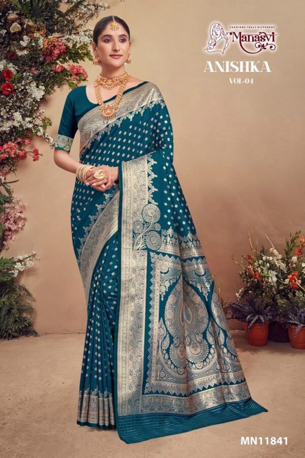 Banarasi Silk Saree Anishka Vol-4 - Image 3