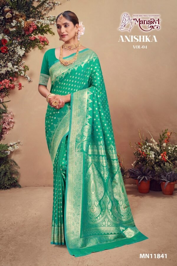 Banarasi Silk Saree Anishka Vol-4 - Image 5