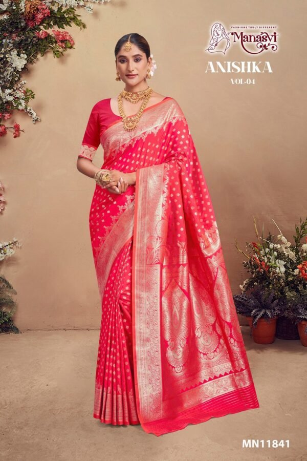 Banarasi Silk Saree Anishka Vol-4 - Image 6