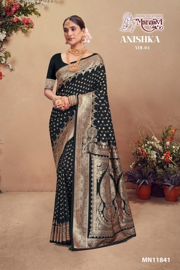 Banarasi Silk Saree Anishka Vol-4 - Image 7