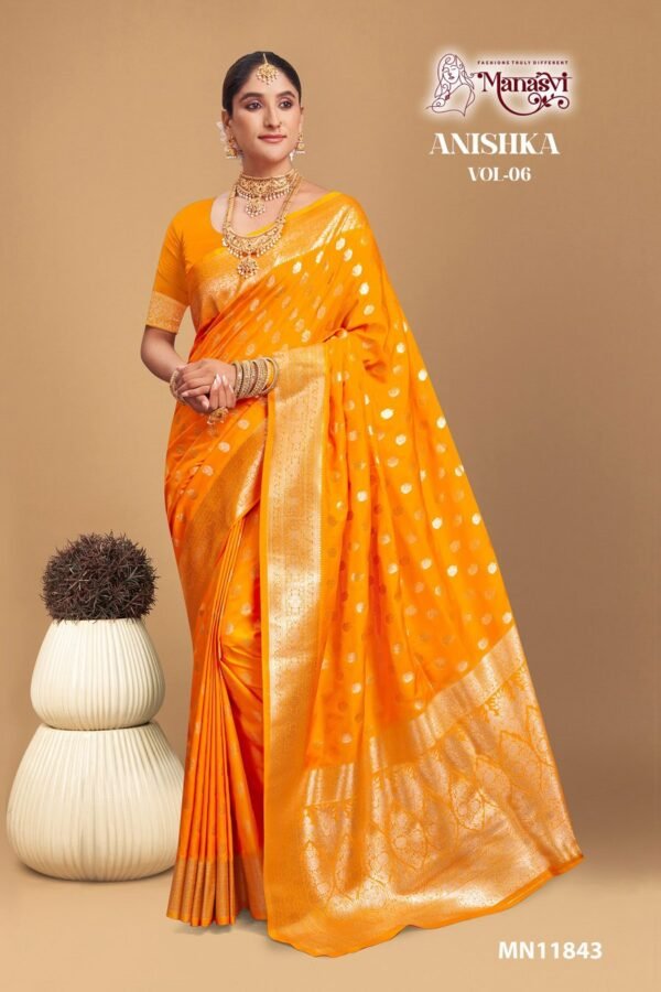 Banarasi Silk Saree Anishka Vol-6 - Image 2