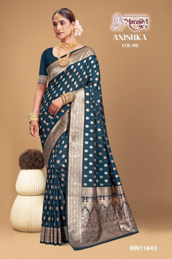 Banarasi Silk Saree Anishka Vol-6 - Image 3