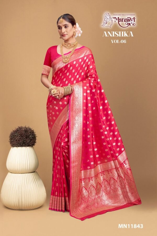 Banarasi Silk Saree Anishka Vol-6 - Image 4