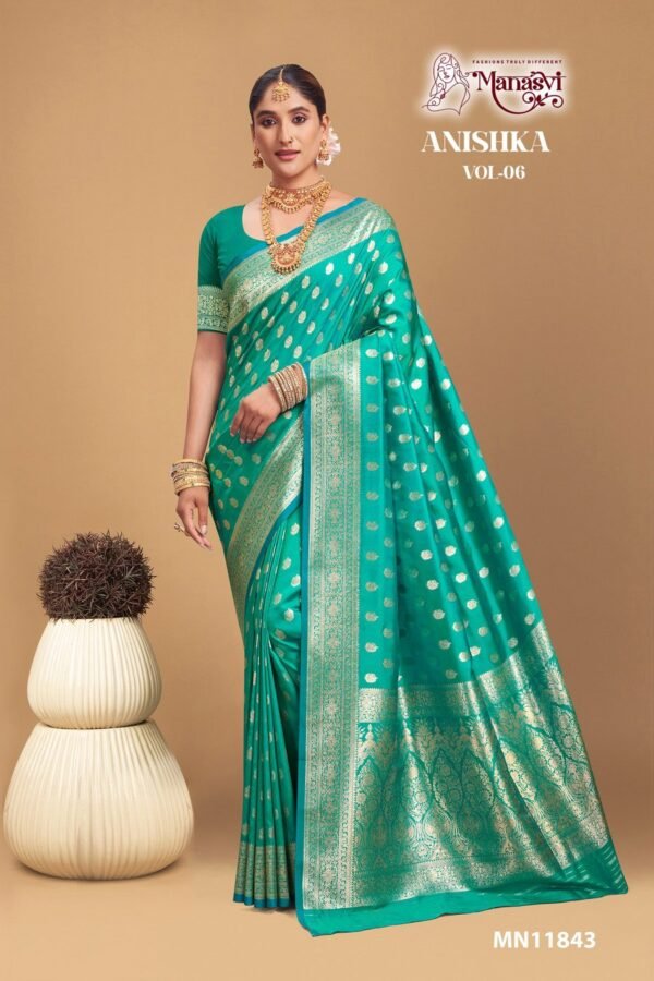 Banarasi Silk Saree Anishka Vol-6 - Image 5
