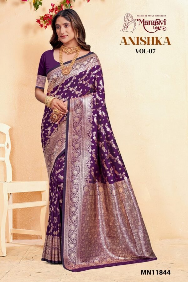 Banarasi Silk Saree Anishka Vol-7 - Image 2