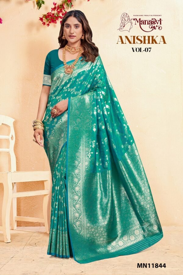 Banarasi Silk Saree Anishka Vol-7 - Image 5