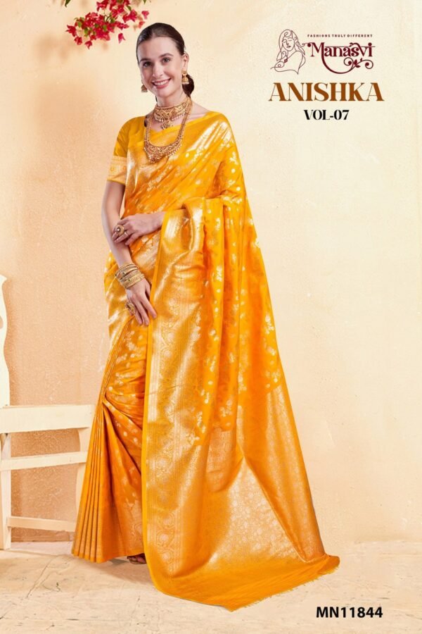Banarasi Silk Saree Anishka Vol-7 - Image 6