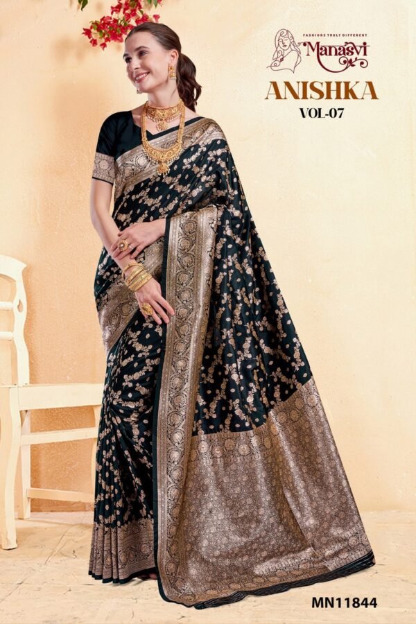 Banarasi Silk Saree Anishka Vol-7 - Image 7