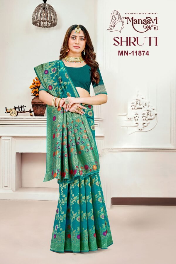 Shruti Semi Silk Saree - Image 4