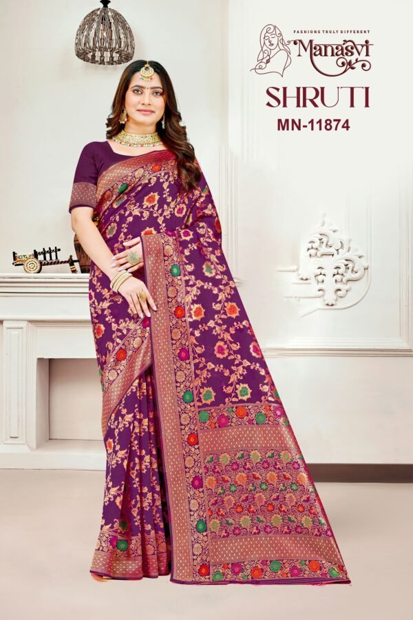 Shruti Semi Silk Saree - Image 6