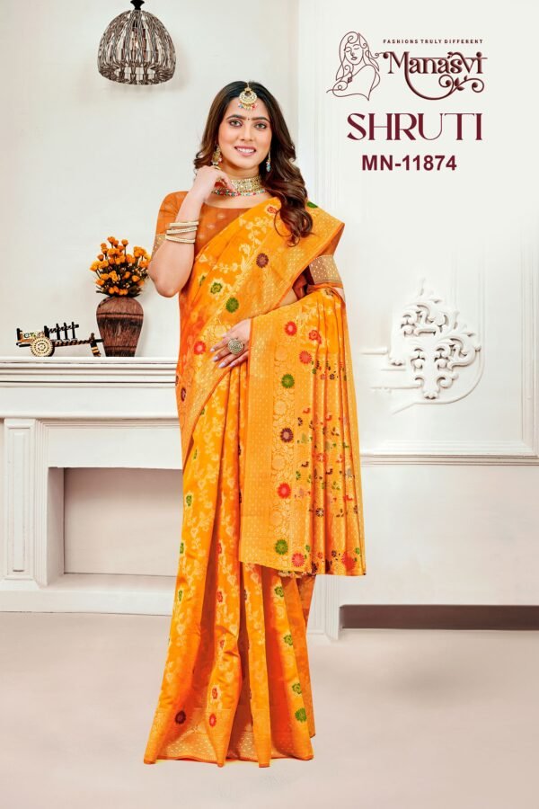 Shruti Semi Silk Saree - Image 7