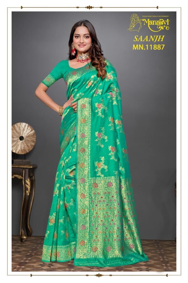 MN- Saanjh Semi Silk Saree - Image 2