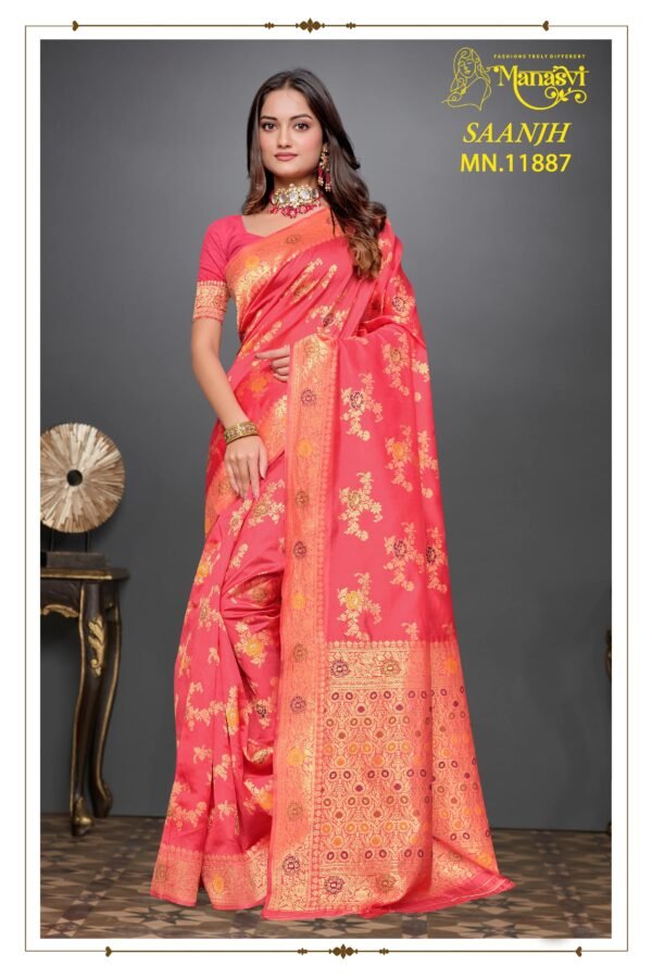 MN- Saanjh Semi Silk Saree - Image 7