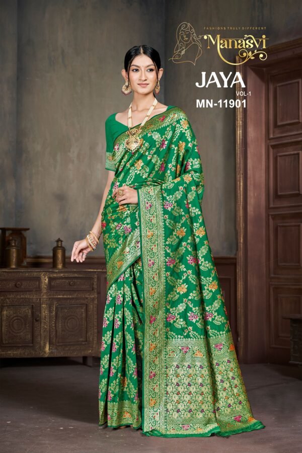 Jaya Vol-1 Semi Silk Saree - Image 2