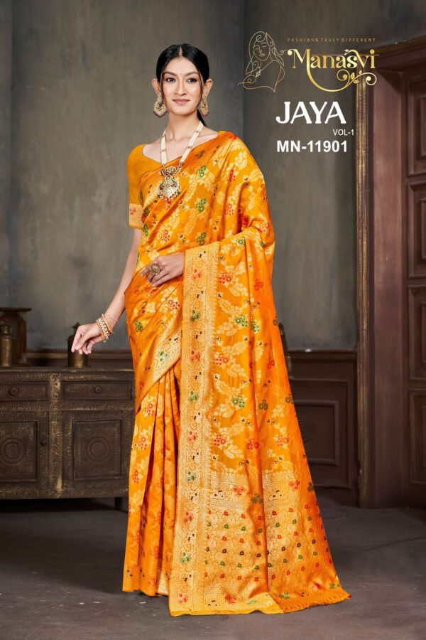 Jaya Vol-1 Semi Silk Saree - Image 3
