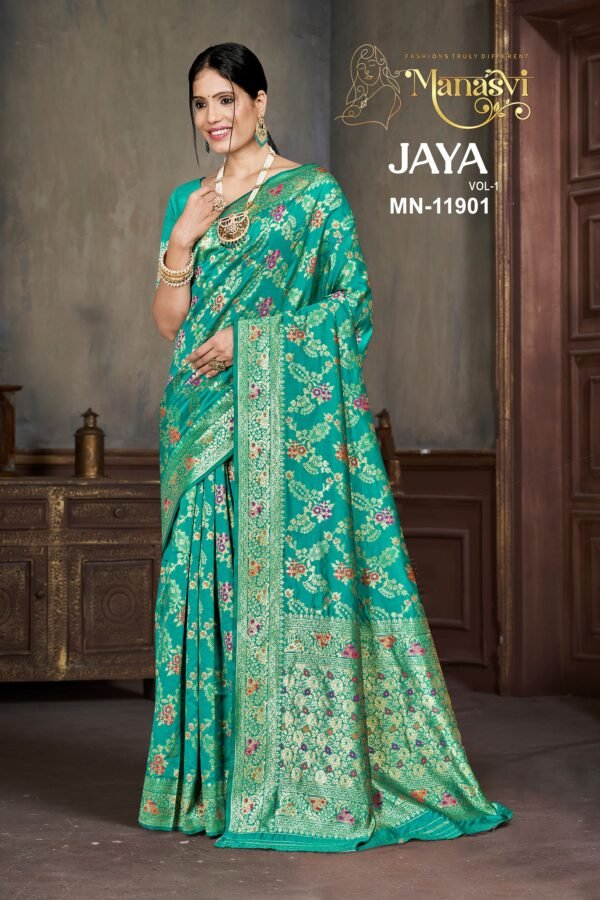 Jaya Vol-1 Semi Silk Saree - Image 4
