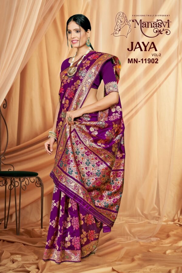 Jaya Vol-2 Semi Silk Saree - Image 3