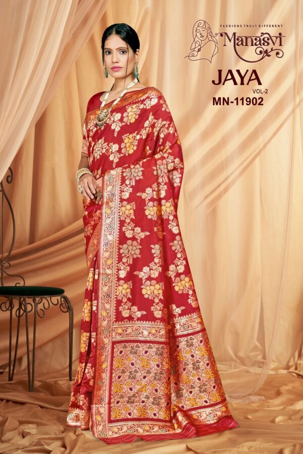 Jaya Vol-2 Semi Silk Saree - Image 5
