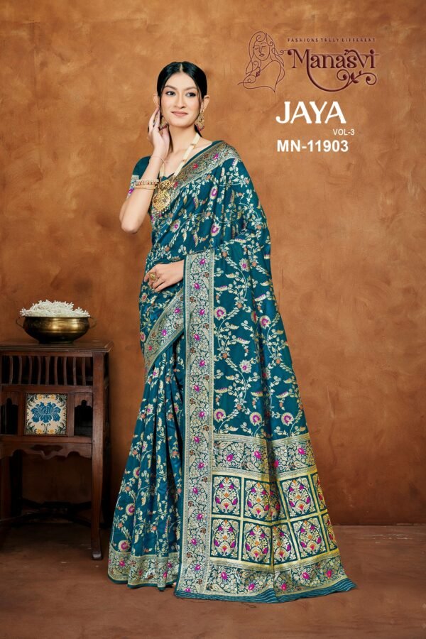 Jaya Vol-3 Semi Silk Saree - Image 2