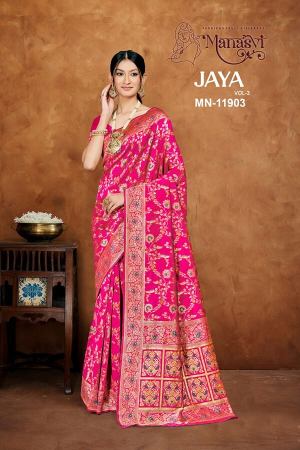 Jaya Vol-3 Semi Silk Saree - Image 3