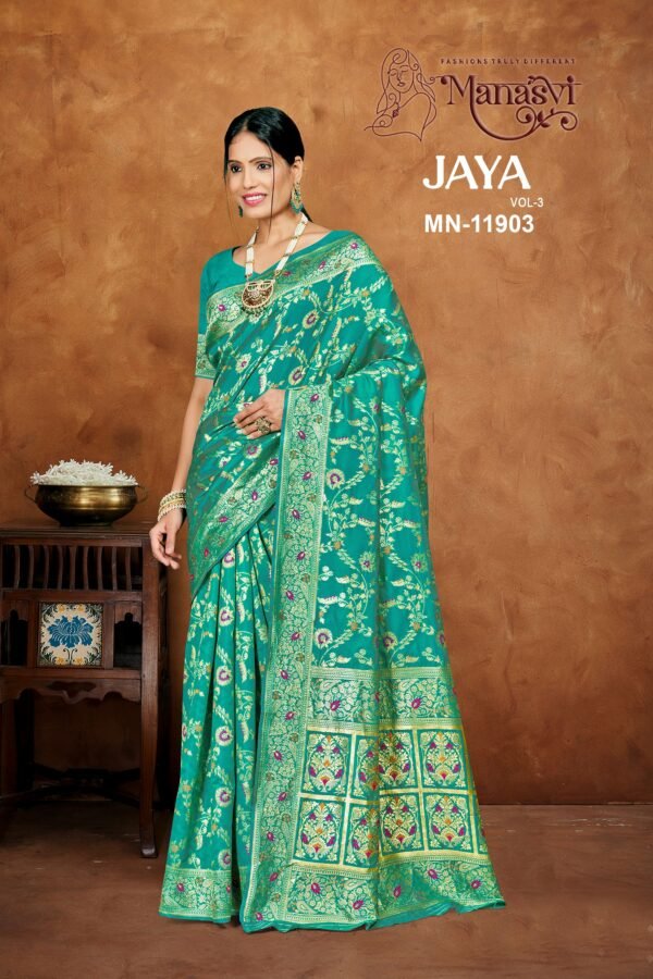 Jaya Vol-3 Semi Silk Saree - Image 4